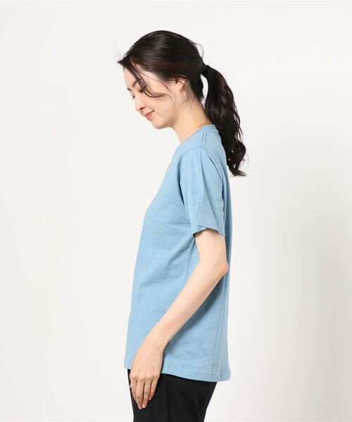 WEGO（ウィゴー）の「WEGO/フロントロゴ刺繍Tシャツ（Tシャツ/カットソー・レディース・ホワイト/ブルー・SMALL/MEDIUM/LARGE/X-LARGE）」の9枚目の写真