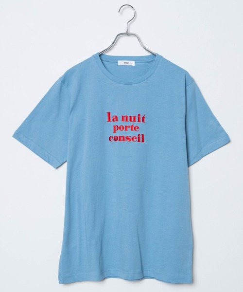 WEGO（ウィゴー）の「WEGO/フロントロゴ刺繍Tシャツ（Tシャツ/カットソー・レディース・ホワイト/ブルー・SMALL/MEDIUM/LARGE/X-LARGE）」の22枚目の写真