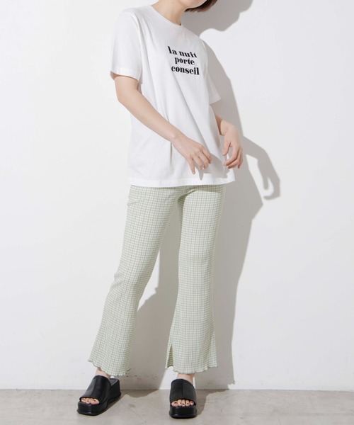 WEGO（ウィゴー）の「WEGO/フロントロゴ刺繍Tシャツ（Tシャツ/カットソー・レディース・ホワイト/ブルー・SMALL/MEDIUM/LARGE/X-LARGE）」の11枚目の写真