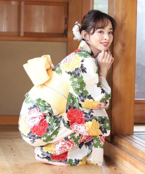 浴衣浴衣 レディース 2点セット 浴衣 帯 浴衣 ゆかた館グレース ユカタカングレース のファッション