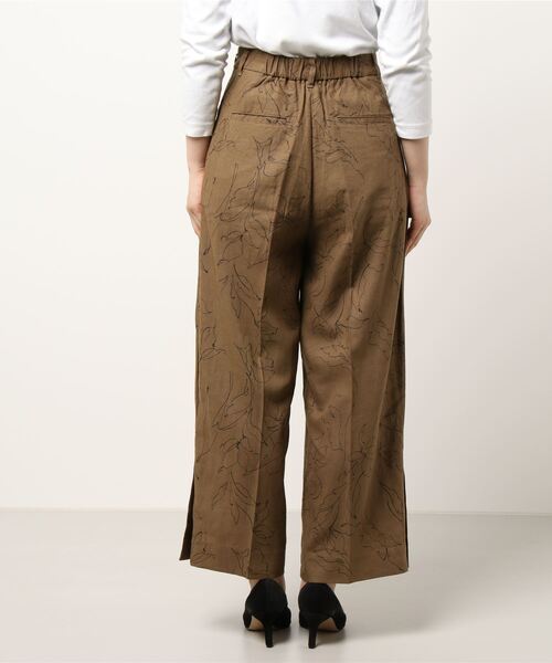 Te chichi（テチチ）の「レーヨンリネンドローイングフラワーパンツ（その他パンツ・レディース・キナリ/カーキ・MEDIUM/SMALL）」の4枚目の写真