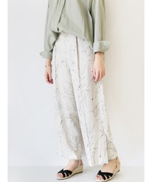 Te chichi | レーヨンリネンドローイングフラワーパンツ(その他パンツ)