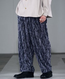 CASPER JOHN | Graphic Pleats Tapered Wide Slacks/グラフィックプリーツテーパードワイドスラックス(その他パンツ)