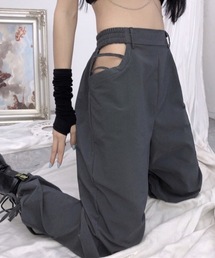 フロントオープンジョガーパンツ