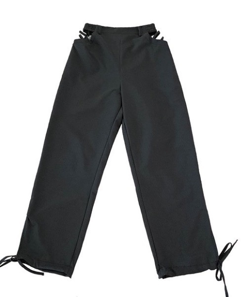 KOR（ケーオーアール）の「フロントオープンジョガーパンツ（スラックス・レディース・オレンジ/ブラック/グレー・S/M/L）」の20枚目の写真