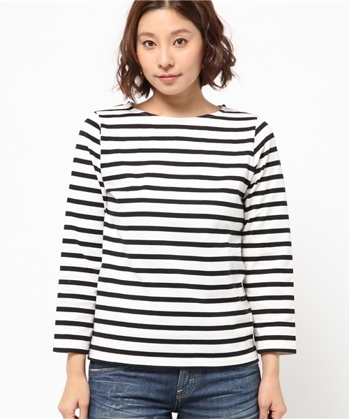 WEGO（ウィゴー）の「WEGO/ベーシックボーダーTシャツ（Tシャツ/カットソー・レディース・ブラック/グレー/ブルー/トリコロール・FREE）」の17枚目の写真