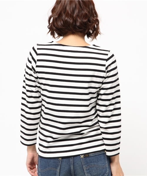 WEGO（ウィゴー）の「WEGO/ベーシックボーダーTシャツ（Tシャツ/カットソー・レディース・ブラック/グレー/ブルー/トリコロール・FREE）」の11枚目の写真