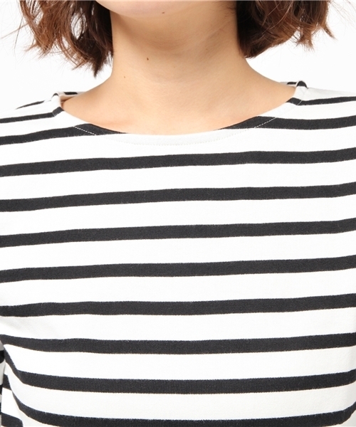 WEGO（ウィゴー）の「WEGO/ベーシックボーダーTシャツ（Tシャツ/カットソー・レディース・ブラック/グレー/ブルー/トリコロール・FREE）」の12枚目の写真