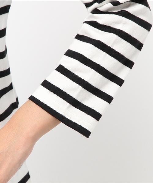 WEGO（ウィゴー）の「WEGO/ベーシックボーダーTシャツ（Tシャツ/カットソー・レディース・ブラック/グレー/ブルー/トリコロール・FREE）」の13枚目の写真