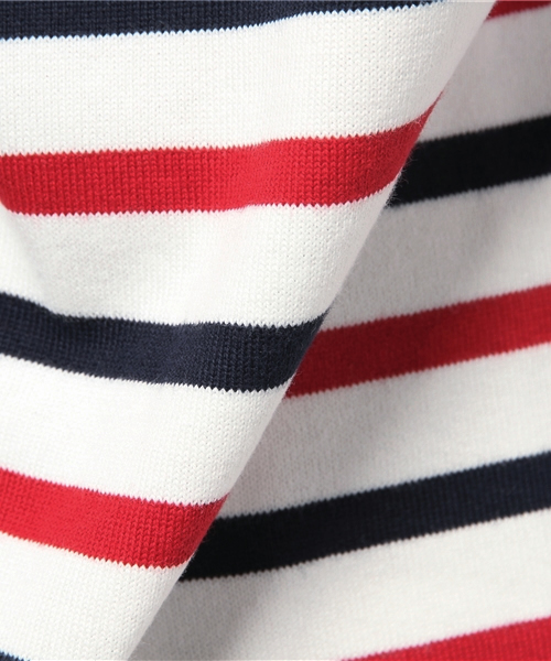 WEGO（ウィゴー）の「WEGO/ベーシックボーダーTシャツ（Tシャツ/カットソー・レディース・ブラック/グレー/ブルー/トリコロール・FREE）」の9枚目の写真