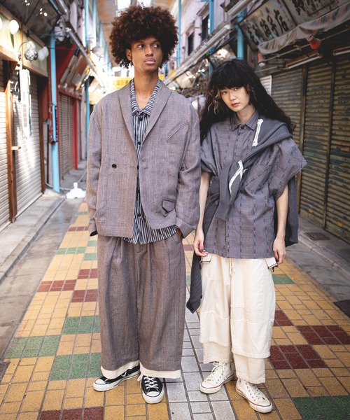 masterkey（マスターキー）の「masterkey マスターキー / SHAWL RIDERS-PT 2タックワイドスラックス / MK21S-SET-08-1（スラックス・メンズ・ブラック/ベージュ・2/1）」の9枚目の写真