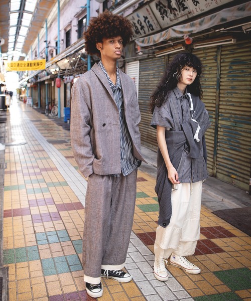 masterkey（マスターキー）の「masterkey マスターキー / SHAWL RIDERS-PT 2タックワイドスラックス / MK21S-SET-08-1（スラックス・メンズ・ブラック/ベージュ・2/1）」の16枚目の写真