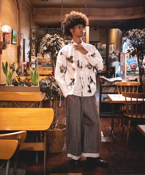 masterkey（マスターキー）の「masterkey マスターキー / SHAWL RIDERS-PT 2タックワイドスラックス / MK21S-SET-08-1（スラックス・メンズ・ブラック/ベージュ・2/1）」の13枚目の写真