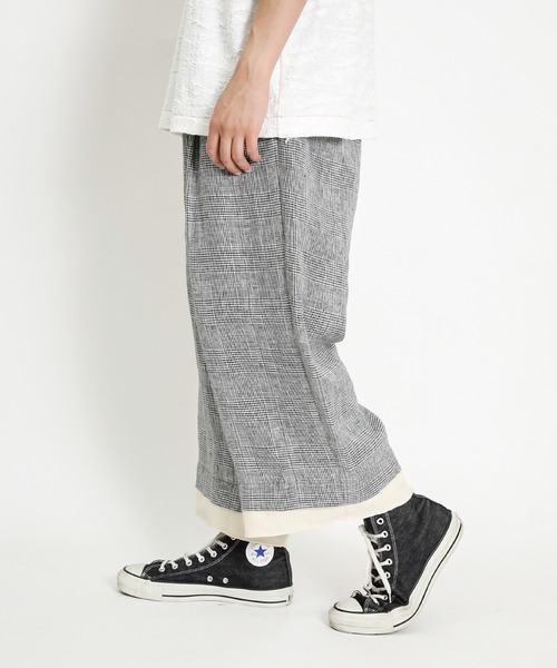 masterkey（マスターキー）の「masterkey マスターキー / SHAWL RIDERS-PT 2タックワイドスラックス / MK21S-SET-08-1（スラックス・メンズ・ブラック/ベージュ・2/1）」の6枚目の写真