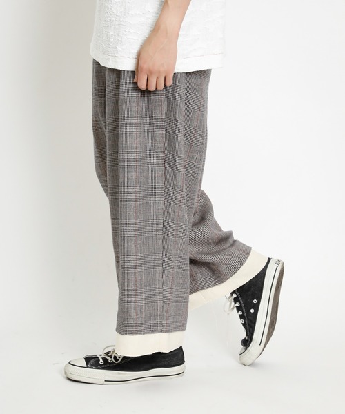 masterkey（マスターキー）の「masterkey マスターキー / SHAWL RIDERS-PT 2タックワイドスラックス / MK21S-SET-08-1（スラックス・メンズ・ブラック/ベージュ・2/1）」の17枚目の写真