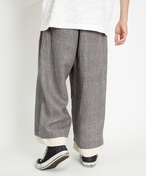 masterkey（マスターキー）の「masterkey マスターキー / SHAWL RIDERS-PT 2タックワイドスラックス / MK21S-SET-08-1（スラックス・メンズ・ブラック/ベージュ・2/1）」の14枚目の写真