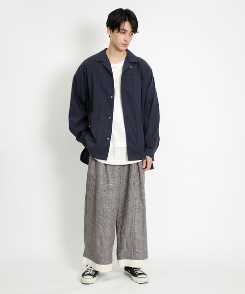 masterkey（マスターキー）の「masterkey マスターキー / SHAWL RIDERS-PT 2タックワイドスラックス / MK21S-SET-08-1（スラックス・メンズ・ブラック/ベージュ・2/1）」の20枚目の写真