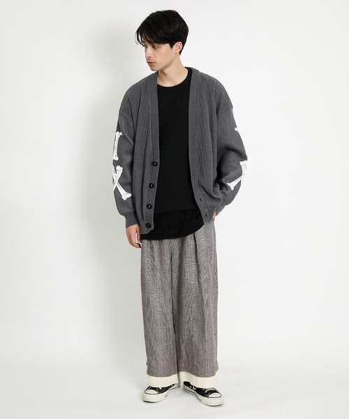 masterkey（マスターキー）の「masterkey マスターキー / SHAWL RIDERS-PT 2タックワイドスラックス / MK21S-SET-08-1（スラックス・メンズ・ブラック/ベージュ・2/1）」の7枚目の写真