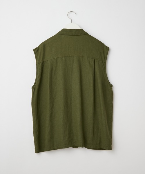CIAOPANIC TYPY（チャオパニックティピー）の「リネンレーヨンミリタリーベスト（ベスト・レディース・カーキ・ONE SIZE）」の12枚目の写真