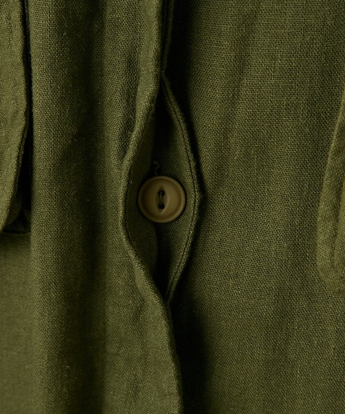 CIAOPANIC TYPY（チャオパニックティピー）の「リネンレーヨンミリタリーベスト（ベスト・レディース・カーキ・ONE SIZE）」の17枚目の写真