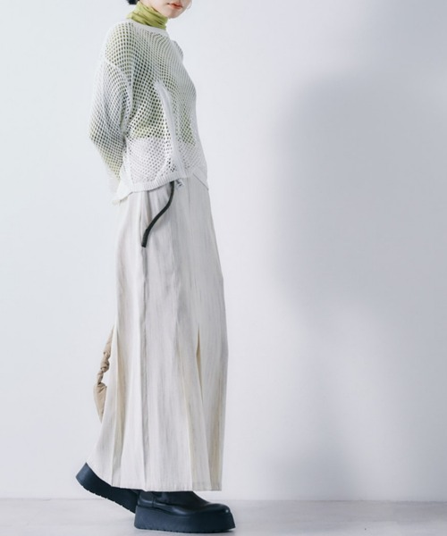 ECRIRE(エクリール)の「フィッシュネットニットトップス(ニット/セーター・レディース・オフホワイト/ブラック/グリーン・フリー)」の14枚目の写真