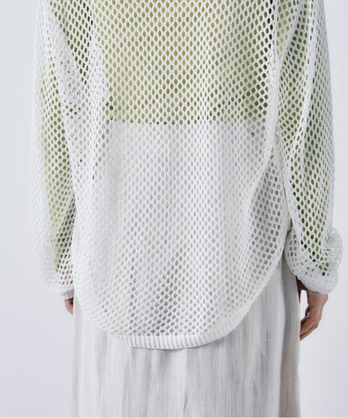 ECRIRE(エクリール)の「フィッシュネットニットトップス(ニット/セーター・レディース・オフホワイト/ブラック/グリーン・フリー)」の22枚目の写真