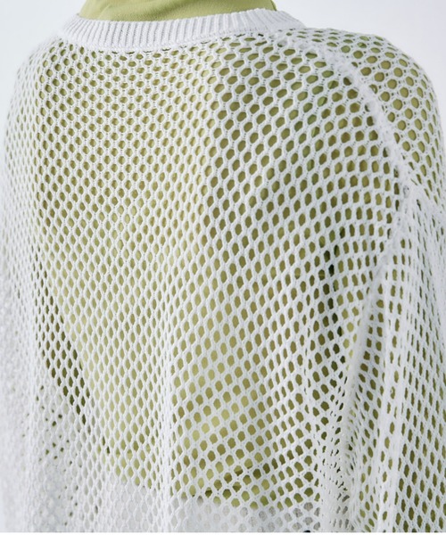 ECRIRE(エクリール)の「フィッシュネットニットトップス(ニット/セーター・レディース・オフホワイト/ブラック/グリーン・フリー)」の17枚目の写真