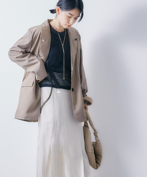 ECRIRE(エクリール)の「フィッシュネットニットトップス(ニット/セーター・レディース・オフホワイト/ブラック/グリーン・フリー)」の15枚目の写真