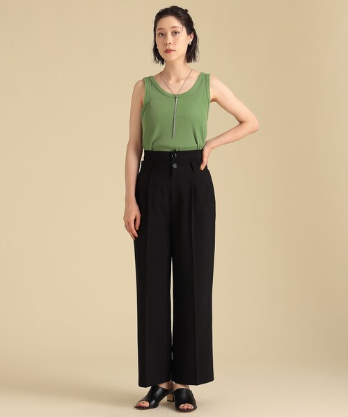 Ray BEAMS（レイビームス）の「Ray BEAMS / テレコ ヘンリー タンクトップ（Tシャツ/カットソー・レディース・チャコールグレー/ライトブルー/イエロー/ホワイト系その他6/ケリー/ブラック/レッド・ONE SIZE）」の17枚目の写真