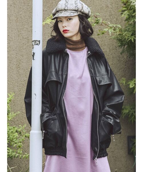 jouetie（ジュエティ）の「エコレザーキャスケット（キャスケット・レディース・ブラック/グリーン/その他1・FREE）」の11枚目の写真