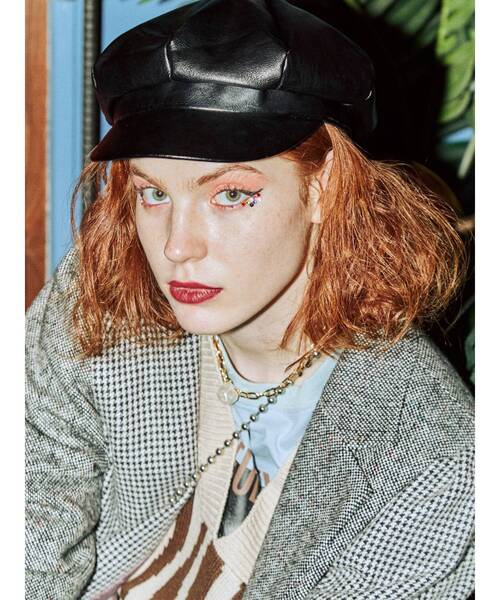 jouetie（ジュエティ）の「エコレザーキャスケット（キャスケット・レディース・ブラック/グリーン/その他1・FREE）」の14枚目の写真