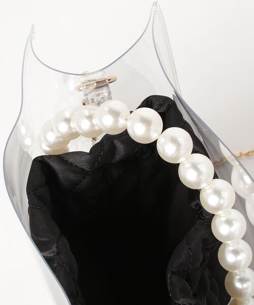 WEGO（ウィゴー）の「WEGO/キルティングクリアショルダーバッグ（ショルダーバッグ・レディース・ベージュ/アイボリー/ブラック・FREE）」の18枚目の写真