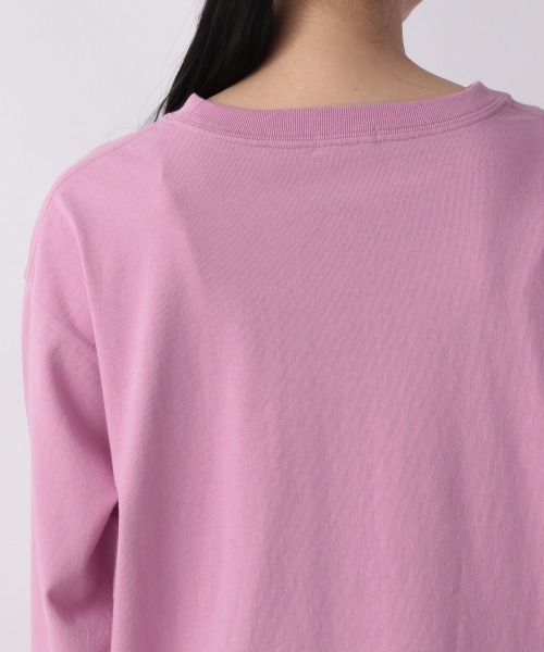 LOWRYS FARM（ローリーズファーム）の「ロゴＴシャツロングスリーブ　214920（Tシャツ/カットソー・レディース・ブラック/オフホワイト/ピンク/イエロー・FREE）」の15枚目の写真