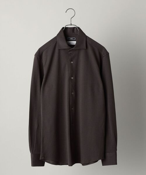 セール】SHIPS:ALBINI ジャージー ネル イタリアンワイドカラー シャツ