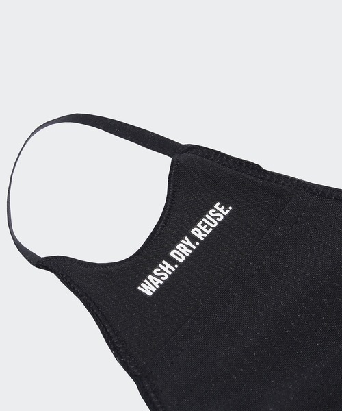 adidas（アディダス）の「フェイスカバー 3枚組 [FACE COVERS 3-PACK] アディダスオリジナルス（マスク・メンズ・ブラック×ブラック・MEDIUM/X-LARGE/XXX-LARGE）」の5枚目の写真