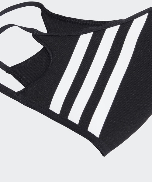 adidas（アディダス）の「フェイスカバー 3枚組 [FACE COVERS 3-PACK] アディダスオリジナルス（マスク・メンズ・ブラック×ブラック・MEDIUM/X-LARGE/XXX-LARGE）」の6枚目の写真
