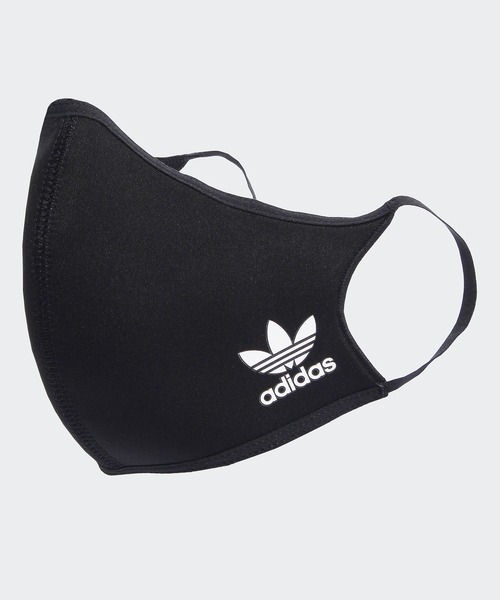 adidas（アディダス）の「フェイスカバー 3枚組 [FACE COVERS 3-PACK] アディダスオリジナルス（マスク・メンズ・ブラック×ブラック・MEDIUM/X-LARGE/XXX-LARGE）」の7枚目の写真