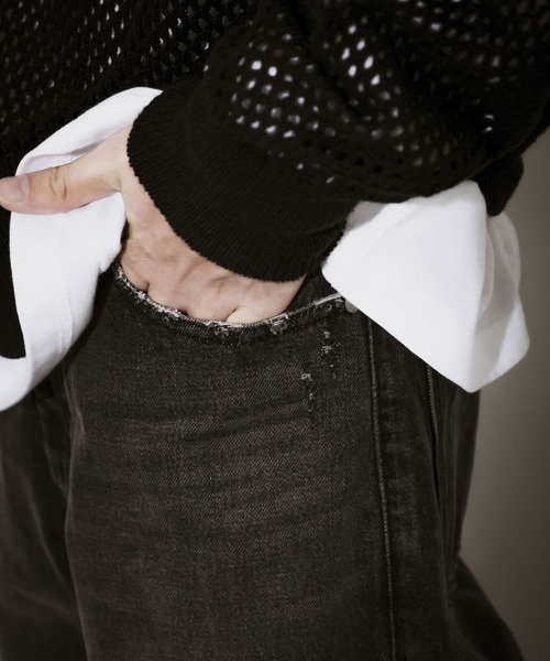 URBAN RESEARCH（アーバンリサーチ）の「URBAN RESEARCH iD　WIDE FIT DENIM（デニムパンツ・メンズ・ブラック/インディゴブルー・MEDIUM/LARGE）」の7枚目の写真