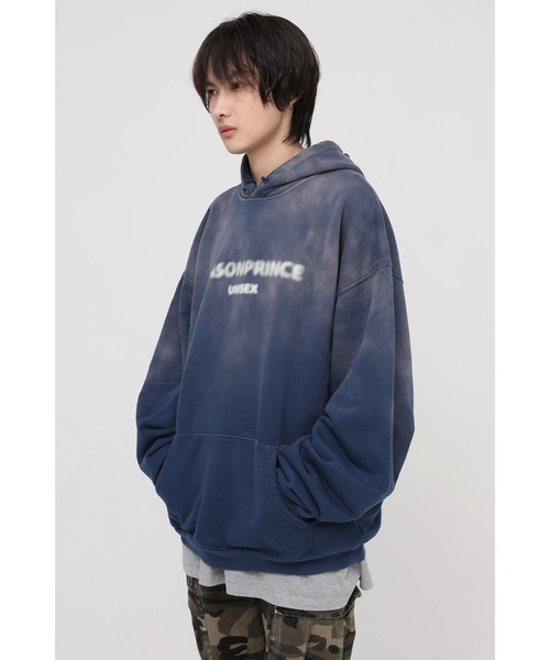 MASONPRINCE（メイソンプリンス）の「オーバーサイズヴィンテージ加工フロントロゴパーカー WY6045 【MASONPRINCE】（パーカー・メンズ・ブラック/ブルー/マスタード・L/S/M）」の12枚目の写真