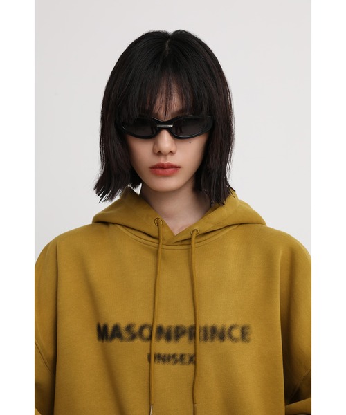 MASONPRINCE（メイソンプリンス）の「オーバーサイズヴィンテージ加工フロントロゴパーカー WY6045 【MASONPRINCE】（パーカー・メンズ・ブラック/ブルー/マスタード・L/S/M）」の19枚目の写真