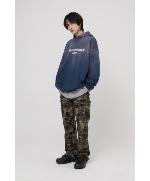 MASONPRINCE（メイソンプリンス）の「オーバーサイズヴィンテージ加工フロントロゴパーカー WY6045 【MASONPRINCE】（パーカー・メンズ・ブラック/ブルー/マスタード・L/S/M）」の15枚目の写真