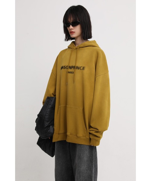 MASONPRINCE（メイソンプリンス）の「オーバーサイズヴィンテージ加工フロントロゴパーカー WY6045 【MASONPRINCE】（パーカー・メンズ・ブラック/ブルー/マスタード・L/S/M）」の20枚目の写真