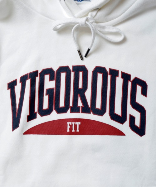 UNION STATION（ユニオンステーション）の「カレッジロゴプリントパーカー（パーカー・メンズ・ホワイト/ネイビー/チャコール・LL/M/L）」の4枚目の写真