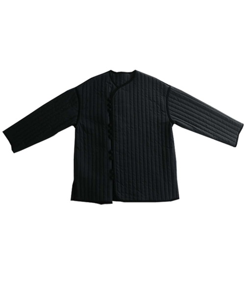 antiqua（アンティカ）の「キルティングショートジャケット（ミリタリージャケット・メンズ・カーキ/ブラック・FREE）」の19枚目の写真