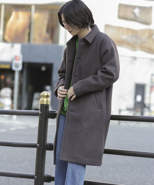 SENSE OF PLACE by URBAN RESEARCH（センスオブプレイスバイアーバンリサーチ）の「Newzealandwoolステンカラーコート（ステンカラーコート・メンズ・ブラウン/ベージュ系その他/チャコールグレー/ブラウン系その他/グレー/モカ/ナチュラル・LARGE/MEDIUM）」の2枚目の写真