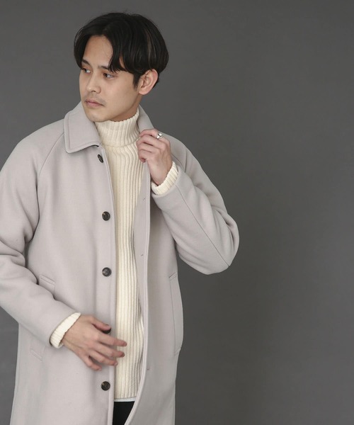 SENSE OF PLACE by URBAN RESEARCH（センスオブプレイスバイアーバンリサーチ）の「Newzealandwoolステンカラーコート（ステンカラーコート・メンズ・ブラウン/ベージュ系その他/チャコールグレー/ブラウン系その他/グレー/モカ/ナチュラル・LARGE/MEDIUM）」の8枚目の写真