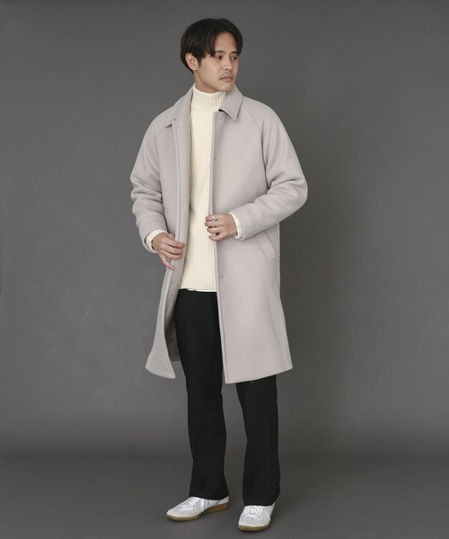 SENSE OF PLACE by URBAN RESEARCH（センスオブプレイスバイアーバンリサーチ）の「Newzealandwoolステンカラーコート（ステンカラーコート・メンズ・ブラウン/ベージュ系その他/チャコールグレー/ブラウン系その他/グレー/モカ/ナチュラル・LARGE/MEDIUM）」の9枚目の写真