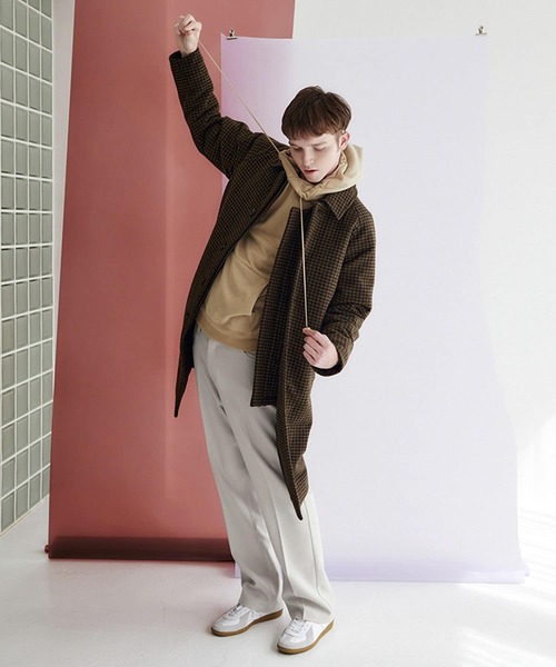 SENSE OF PLACE by URBAN RESEARCH（センスオブプレイスバイアーバンリサーチ）の「Newzealandwoolステンカラーコート（ステンカラーコート・メンズ・ブラウン/ベージュ系その他/チャコールグレー/ブラウン系その他/グレー/モカ/ナチュラル・LARGE/MEDIUM）」の21枚目の写真