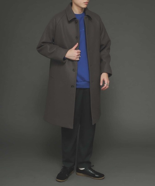 SENSE OF PLACE by URBAN RESEARCH（センスオブプレイスバイアーバンリサーチ）の「Newzealandwoolステンカラーコート（ステンカラーコート・メンズ・ブラウン/ベージュ系その他/チャコールグレー/ブラウン系その他/グレー/モカ/ナチュラル・LARGE/MEDIUM）」の22枚目の写真