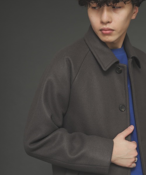 SENSE OF PLACE by URBAN RESEARCH（センスオブプレイスバイアーバンリサーチ）の「Newzealandwoolステンカラーコート（ステンカラーコート・メンズ・ブラウン/ベージュ系その他/チャコールグレー/ブラウン系その他/グレー/モカ/ナチュラル・LARGE/MEDIUM）」の12枚目の写真